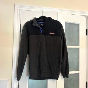 Vineyard Vines Quilted Jacket with Blue Trim